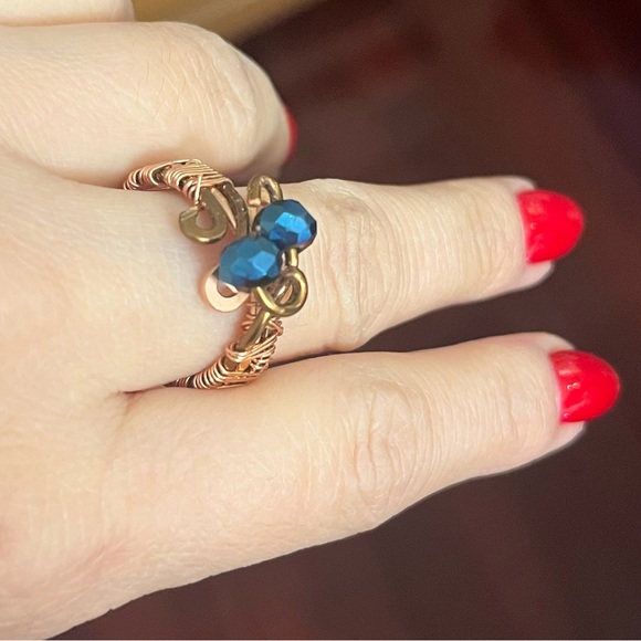 Hand made copper ring - Picture 2 of 2